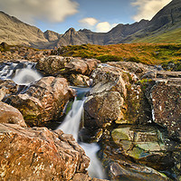 Buy canvas prints of Waterfalls at the Fairy Pools by Chris Drabble