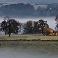Buy canvas prints of Bakewell fields at first light by Chris Drabble