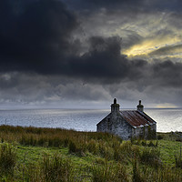 Buy canvas prints of Abandoned Croft at Melvaig by Chris Drabble