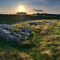 Buy canvas prints of Arbor Low stone circle at Sunset (3) by Chris Drabble