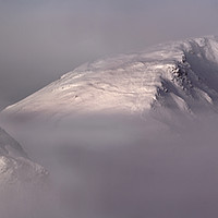 Buy canvas prints of Parkhouse hill emerging through the mist by Chris Drabble