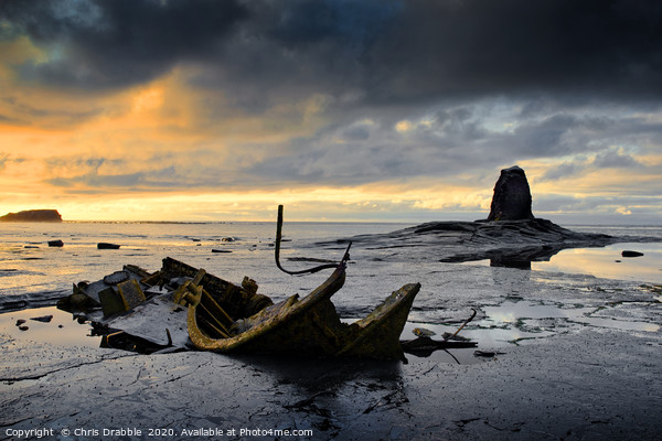 Black Nab and the wreck of the Admiral Von Tromp Picture Board by Chris Drabble
