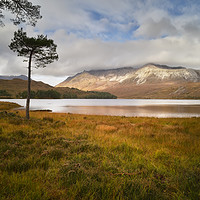 Buy canvas prints of Beinn Eighe in sunlight                        by Chris Drabble