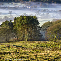 Buy canvas prints of Derwent Valley shrouded in mist by Chris Drabble