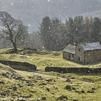 Buy canvas prints of Bell Hagg Barn by Chris Drabble