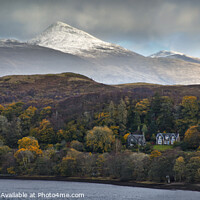 Buy canvas prints of Ben Cruachan from Connel by Chris Drabble