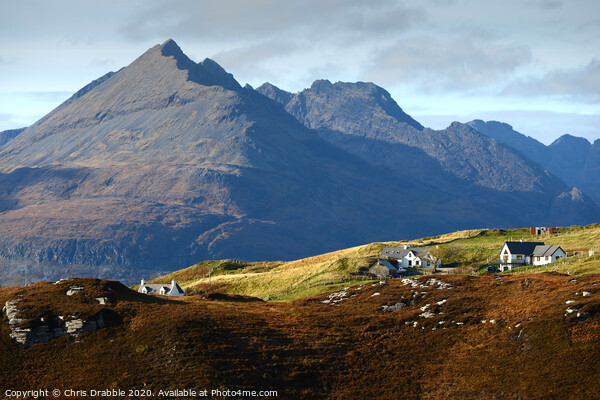Black Cuillin Country Picture Board by Chris Drabble