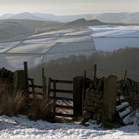 Buy canvas prints of Crook Hill from Derwent Edge by Chris Drabble