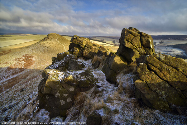 Crook Hill in Winter Picture Board by Chris Drabble