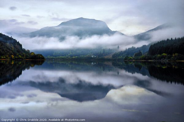 Dawn light, Loch Lubnaig Picture Board by Chris Drabble