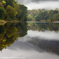 Buy canvas prints of Dawn mist over Loch Lubnaig by Chris Drabble