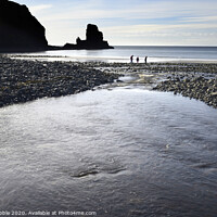 Buy canvas prints of Beach combing at Talisker Bay by Chris Drabble