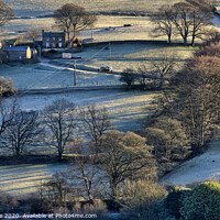 Buy canvas prints of Ashes Farm on a cold morning in Winter by Chris Drabble