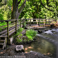 Buy canvas prints of Beresford Dale ford in Spring by Chris Drabble