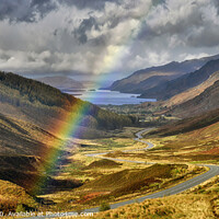 Buy canvas prints of Glen Docherty and Loch Maree by Chris Drabble