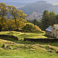 Buy canvas prints of Autumn at Bell Hagg Barn by Chris Drabble