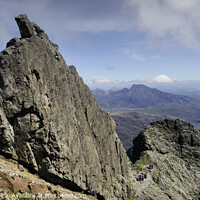 Buy canvas prints of Climbers at the Inaccessible Pinnacle by Chris Drabble