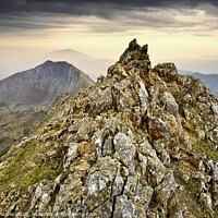Buy canvas prints of Crib Goch, early morning in May by Chris Drabble