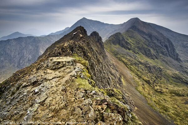 Crib Goch, early morning in May (2) Picture Board by Chris Drabble