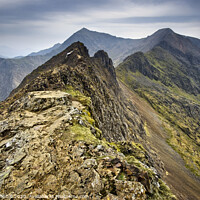 Buy canvas prints of Crib Goch, early morning in May (2) by Chris Drabble