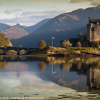 Buy canvas prints of Reflections of Eilean Donan Castle by Chris Drabble