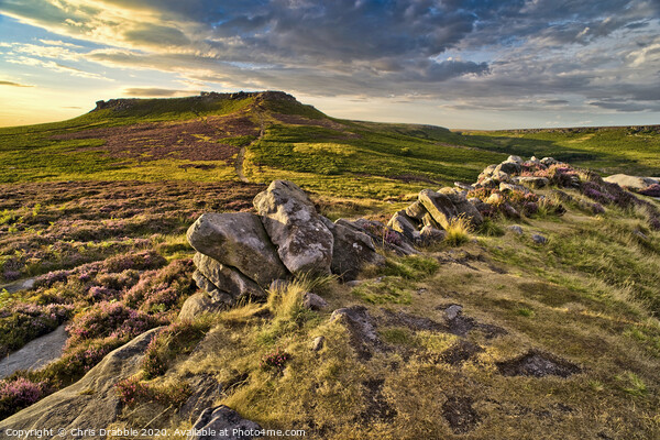 Higger Tor taken from defensive wall of Carl Wark  Picture Board by Chris Drabble