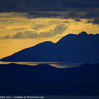 Buy canvas prints of sunset from the Bealach na Ba by Chris Drabble