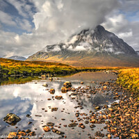 Buy canvas prints of Chasing clouds at Buachaille Etive Mor by Chris Drabble