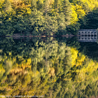 Buy canvas prints of Derwent Reservior reflections by Chris Drabble