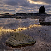 Buy canvas prints of Black Nab in sunset light by Chris Drabble