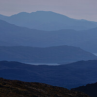Buy canvas prints of The view from Sgurr a Chaorachain by Chris Drabble