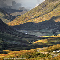 Buy canvas prints of Glen Coe in Autumn, Scotland by Chris Drabble