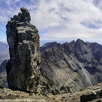Buy canvas prints of Climbers on Sgurr Dearg,  the  Inaccessible Pinnac by Chris Drabble