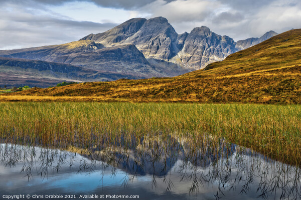Bla Bheinn from Loch Cill Chriosd (1) Picture Board by Chris Drabble