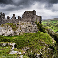 Buy canvas prints of Carreg Cennan Castle by Chris Drabble