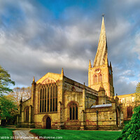 Buy canvas prints of Church of St Mary, Chesterfield by Chris Drabble