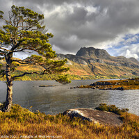 Buy canvas prints of Slioch and Loch Maree by Chris Drabble