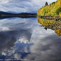 Buy canvas prints of Reflections on Loch Garry by Chris Drabble