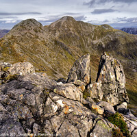 Buy canvas prints of Sgurr Fhuaran from the ridge of the Five Sisters o by Chris Drabble