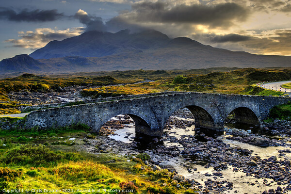The old bridge at Sligachan Picture Board by Chris Drabble