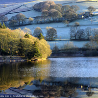 Buy canvas prints of Ashes Farm and Ladybower Reservoir by Chris Drabble
