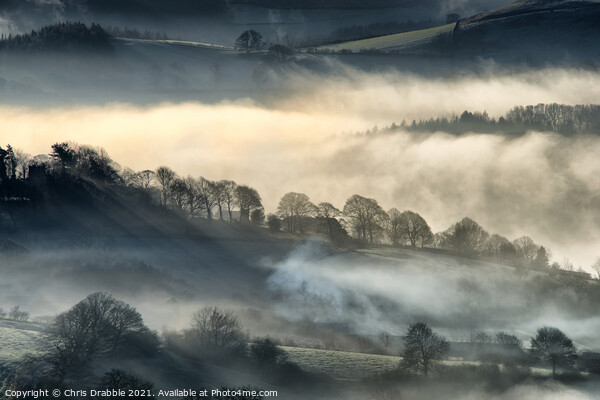 Morning mist in the Derwent Valley (2) Picture Board by Chris Drabble
