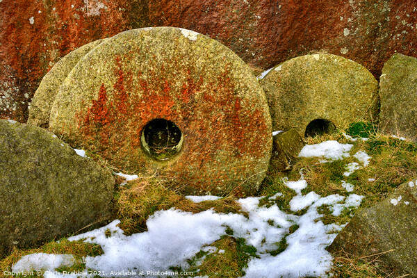Abandoned millstones Picture Board by Chris Drabble