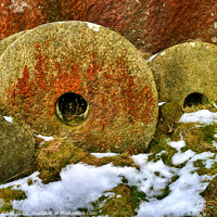Buy canvas prints of Abandoned millstones by Chris Drabble