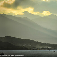 Buy canvas prints of Last light in the Cuillin by Chris Drabble