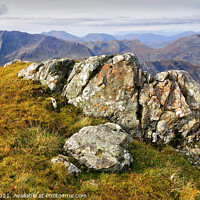 Buy canvas prints of Looking South/West from the summit of Sgurr Fhuara by Chris Drabble