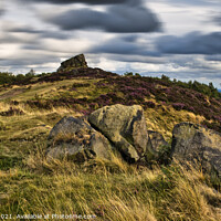 Buy canvas prints of Ashover Rock and moving clouds by Chris Drabble