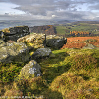 Buy canvas prints of Carhead Rocks in Autumn by Chris Drabble