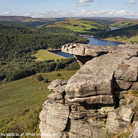 Buy canvas prints of Bamford Edge and Win Hill by Chris Drabble