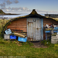 Buy canvas prints of The Herring Boat Hut by Chris Drabble